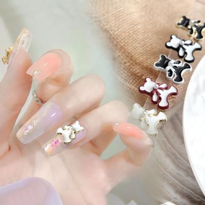 China Finger Nail Beauty Design Japanese Style Pearl Bear Jewelry 3D Nail Jewelry Decals Decoration New Nails Decoration Accessories for sale