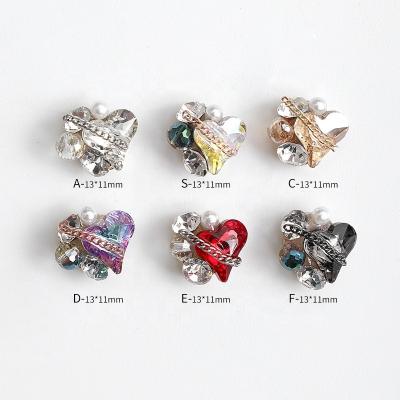 China Art Designs Wholesale Love Chain stack drill nail chain decoration charm nails drill beauty nail decoration suppliers for sale