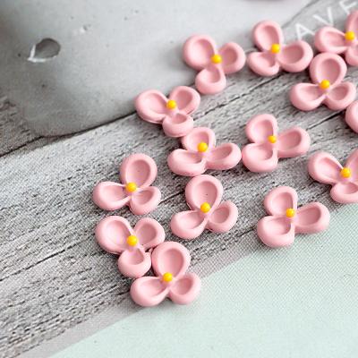 China DIY Personal Nail Art Factory Supply Price New Petal Spray Painted Cute Flower Nails The Three Charms 3D Decoration Nail Art Flower Shape Stickers Jewelry for sale