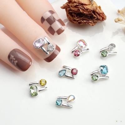 China Nail Designs Diamond Jewelry Diamond False Nails DIY Color Irregular Nail Shape High Quality Nail Shape Diamond for sale