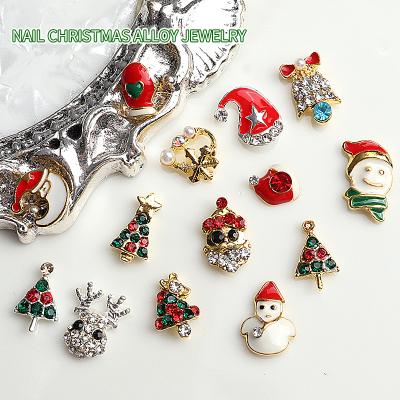 China Art Decoration Sticker Decals Exquisite Nail Christmas Tree Candy Elk Christmas Gift Box Christmas Gift Box Hat SD 01-24 Beautiful for sale