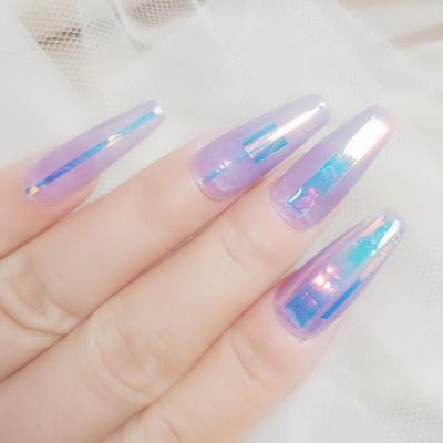 China Wholesale Easy Manicure Decals Stickers Charm Nail Art Designs Brilliant Color Cellophane PVC Material Nail Art Sticker Suppliers for sale