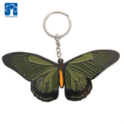 China Europe Quality Personalized Metal Anime Key Chain Butterfly Various Shapes Custom Design Key Chain For Gifts for sale