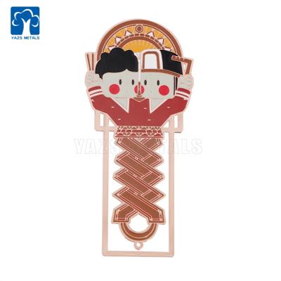 China Europe Dedicate Graduation Gift Cute Hard Enamel Epoxy Personalized Bookmark for sale