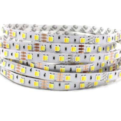 China Desktop DC12V 24V 2 in 1 w+ww 5050 led SMD 5050 60leds/m led strip for sale