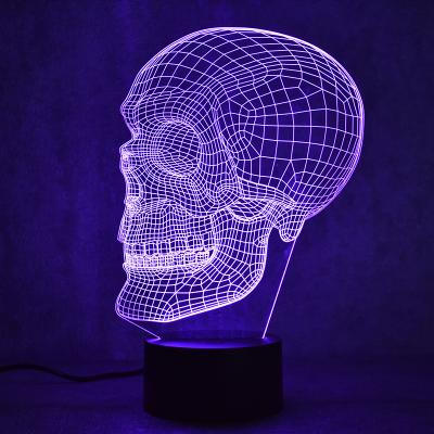 China Best Room Gift Creative 3D Effect Table Lamp Bedside 3D LED Visual Night Light for sale