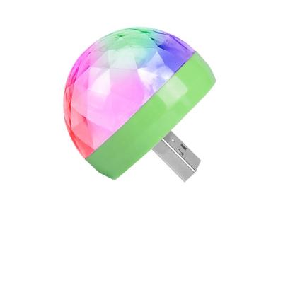 China Holiday Decoration Mini Stage Disco Light 3W Laser Lights Party DJ LED USB Magic Ball Crystal Light for sale