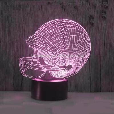 China Festival Gifts Decorative Illusion Superhero 3D Night Light Bedroom Lamp For Little Hero for sale