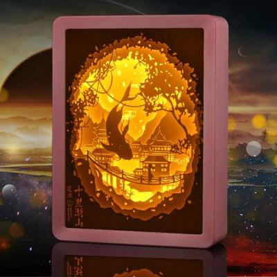 China Buibing Fiber Optic Lamp Decoration Led Night Light Decoration Acrylic Electric SWITCH for sale