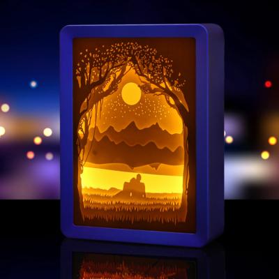 China 3D Decoration Lamps For Christmas Lamp Usb 7 Color Changing Acrylic Led Neon Night Light for sale