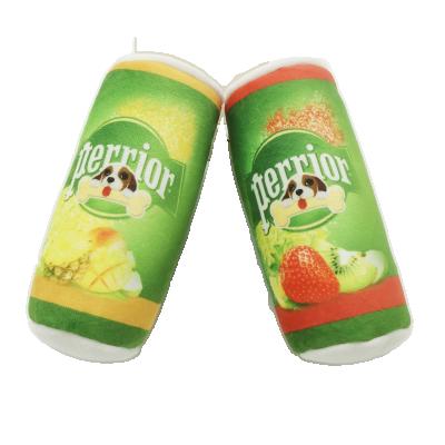 China Sustainable Novel Spoof Beer Drinking Soda Can Train Custom Private Label Dog Chew Toy for sale