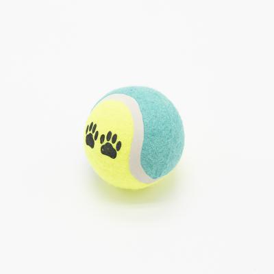 China Sustainable Pet Toy Professional Manufacturer Training Dogs Exercise Baby Blue OEM Dog Tennis Ball for sale