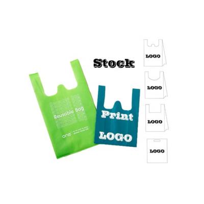 China Large Capacity Environmental Friendly And Durable New Product Promotion Reusable Plastic Shopping Tote Bags For Retail Silk Screen/Heat Transfter/PE Film for sale