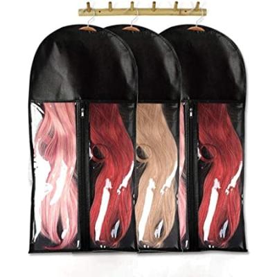 China Promotion New Product Wig Bag Beautifully High Capacity Non-woven Luxury Wig Packaging Bag With Zipper For Barber Shop for sale