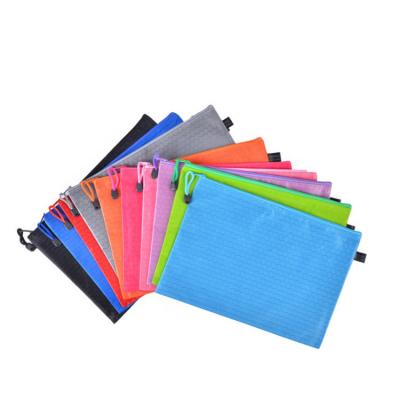 China Folder Bag A4 A5 A6 B4 B5 B6 Size Oxford Cloth Document Bag Folder Pocket Zipper Ball Shaped Lock for sale