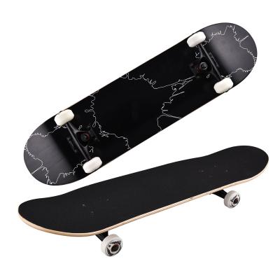 China Custom Skateboard Youth OEM Maple Kick Double Skateboard 7ply Skateboard Wooden Full Board For Sale for sale