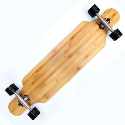 China Youth Dance Bamboo Board Full Board Longboard With PU Wheels 7 Ply Maple And Bamboo Board Brush Street Cruiser Longboard Longboard for sale