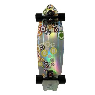 China Youth wave board design 100% Canadian maple skateboard tailor surfskate new land surf skate for sale