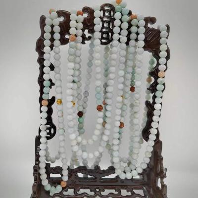 China FASHIONABLE Tricolor Burmese Jade Necklace for sale