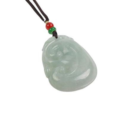 China Texture Quality Assurance Stone Low Prices Genuine Emerald Jewelry Real Jade Necklace for sale