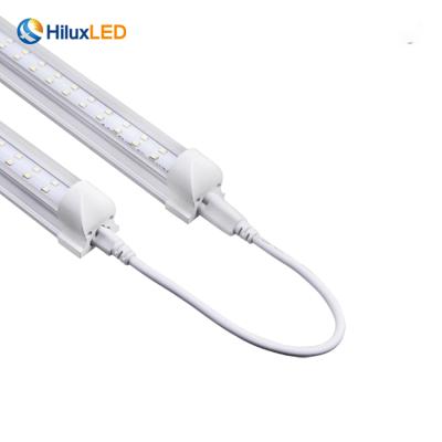 China ETL warehouse CE v shape led integrator tube ip44 4ft 30w t8 led tube light for sale