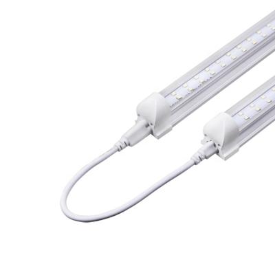 China Warehouse 8ft 72w dlc certification 2400mm led lights t8 integrated led tube in shenzhen for sale