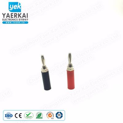 China audio & YAERK Video Lantern Shaped Banana Plug Copper Speaker Wrapped Connector for sale