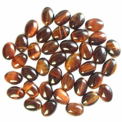 China Flat Bottom Tiger Eye Gem Oval Shape Natural Red Angel Cabochon Free Shipping Hot Sell 12Pcs 18x13x6mm For Making Ring Necklace for sale