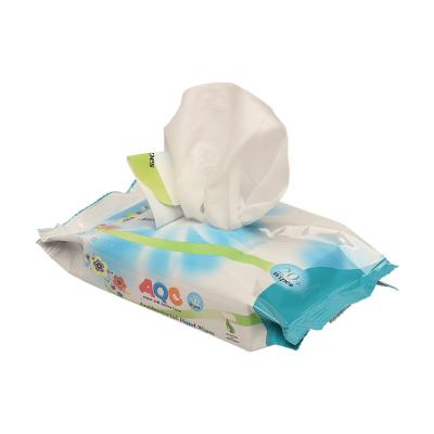 China General Factory wholesale baby pouch wet paper children hand and mouth wet paper 20 pieces small bag portable wet paper for sale