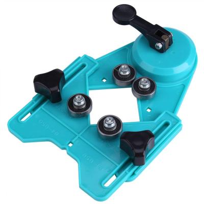 China Tile Locator Drill Bit Hole Saw Adjustable Guide Jig Fixture Drill Guide Hole Locator with Vacuum Base Sucker for sale