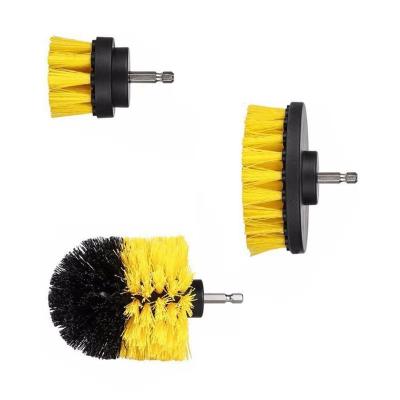 China Cleaning Kitchen 3 Piece Drill Brush Power Scrubber Cleaning Brush Extended Long Attachment Set All Purpose Drill Scrub Brushes Kit For GR for sale