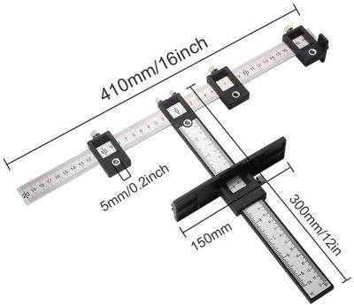 China Wooden Guide Gauge Drill Bench Punch Jig Hardware Cabinet Drilling Assembling with Dowels for Installing Handles for sale