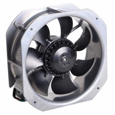 China Cold Rolled Steel Outer Motor 200mm Axial Rotor Fans With Frame for sale