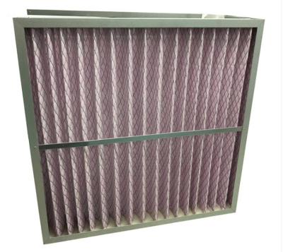 China Hotels G3 G4Aluminium Alloy Frame Panel Fiberglass Air Filter /MERV5 MERV6 Coarse Low Air Filter for sale