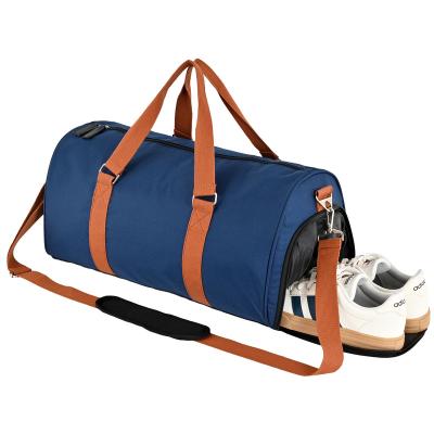 China sports & Custom Logo Travel Sports Gym Duffel Bag With Pocket Shoe Compartment Sport Wet Bags For Gym for sale