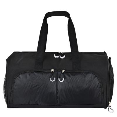 China Sports shoulder duffel bag wholesale custom logo sports gym duffel bag with pocket shoe compartment wet gym duffel bag for men and women for sale