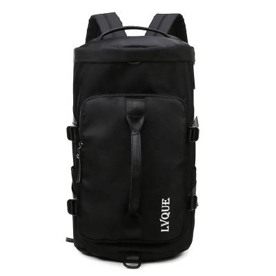 China Large Capacity Oxford Cloth Sports Bag Custom Logo Travel Bag Waterproof Duffel Bag With Shoe Compartment for sale