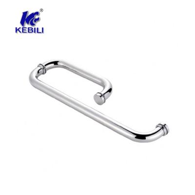 China Easy To Installation 304 Stainless Steel Glass Door Handle for sale