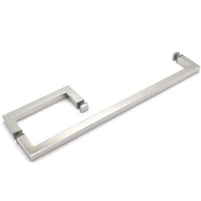 China modern square tube glass door handle door for sale