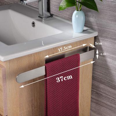 China Bathroom Kitchen Bathroom Accessories Self Adhesive Stainless Steel Towel Rack for sale