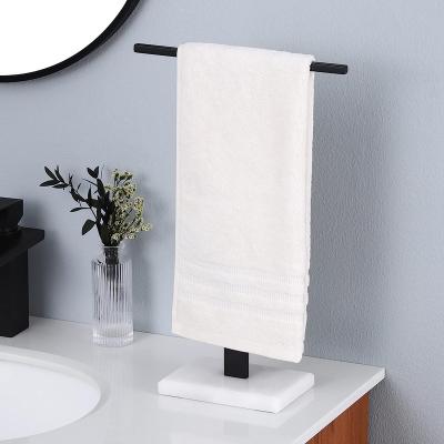 China Bathroom Free Standing Marble Floor Vertical Towel Rack for sale