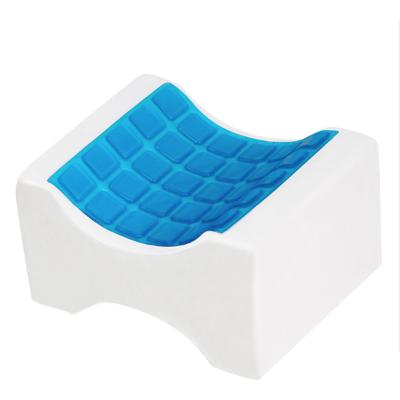 China Ergonomic Cooling Memory Gel Memory Foam Cutout Knee Pillow For Sleep for sale