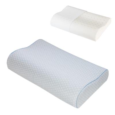 China Memory Cutout Memory Foam Pillow With Breathable Holes Ergonomic Neck Pillow For Neck Pain Sleeping Pillows Orthopedic Wave Shape for sale