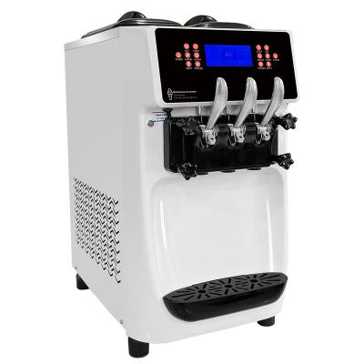 China Snack Plant 32 -36 Liters Per Hours Large Capacity Commercial 2 In 1 Soft Serve Ice Cream Maker Making Machine for sale