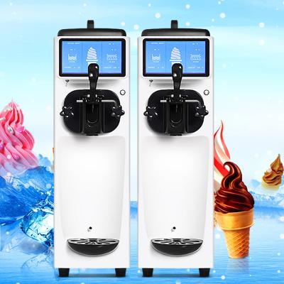 China Snack Factory Type New Small Flavor Single Super Silence Gelato Desktop Maker/Commercial Mini Soft Ice Cream Machine for sale