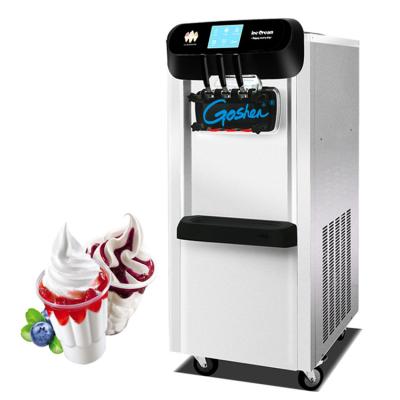 China Bakery with pre-cooling systems 3 flavor compressor soft serve chinese commercial ice cream making machine for sale for sale