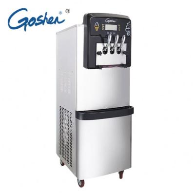 China Commercial Supply CE Prove Stainless Steel Soft Ice Cream Machine Three Flavors Ice Cream Machine For Hotel Cafe for sale