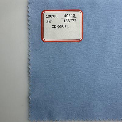 China Pure Cotton Plain Fabric 40*40 133*72 1/1 Customized Width And Density for sale