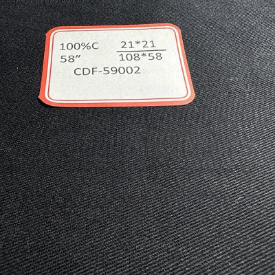 China Pure Cotton Fire Proof Fabric 21*21 108*58 fr fabric 3/1 For Chemical Industry for sale