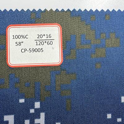 China Customization Pure Cotton Printed Fabric 20*16 120*60 Camouflage Printed Fabric for sale